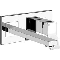 Gessi Rettangolo K, mitigeur monocommande de lavabo prêt à