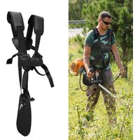 Courroie Coupe-Bordures, Harnais Double Épaule Nylon, Pour Coupe-Bordures STIHL FS KM (Noir)