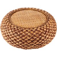 Household JapaneseStyle Round Floor Seats Cushion for Living Room Balcony Tatami Coffee Color