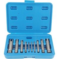 Extracteur de tête de robinet cassée, kit d'extracteurs de robinets en acier pour vis et boulons (10 pièces)