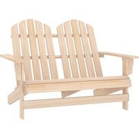 Chaise de jardin - Chaise d'extérieur pour terrasse/jardin Adirondack 2 places Bois de sapin massif BV844446 - BonneVie