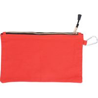 Sac de Rangement Polyvalent Imperméable en Toile avec Fermeture Éclair et Mousqueton, Portable - Orange