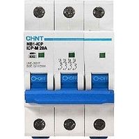 INTERRUTTORE MAGNETOTERMICO 3P 25A 6KA CURVA C CHINT 51309