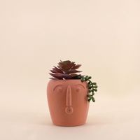 Plante artificielle pot rond terracotta 11x16cm