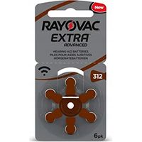 pile rayovac 312 sans mercure 1,45 volts 6 pièces