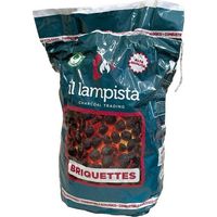 'BRICCHETTE DI CARBONE VEGETALE PER GRILL ''IL LAMPISTA'' Kg 3 ca.' Kg 3 ca.
