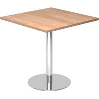bümö Pausentisch eckig STF Nussbaum Chrom