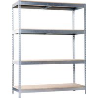 Simonrack Étagère modulable galvanisé bois 8 plateaux