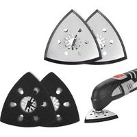4 pièces patin ponceuse triangulaire, plateau ponceuse parkside, plateau ponceuse triangulaire, accessoire outil multifonction parkside, patin ponceuse triangulaire (93mm)