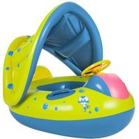 Baby Pool Seat, Infant Swimming Ring Float with Sunshade for Children 6 to 36 Months