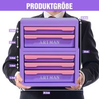 5 compartiments tiroirs, plan de travail Talisman, rangement pour atelier et voilerie, maquillage inclus