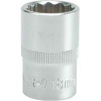 Kurze 18 mm 1/2" Zwölfkant-Stecknuss CRV