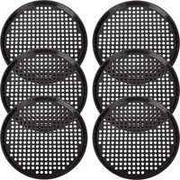 Lot de 6 Plaques à pizza perforées en acier au carbone 32 cm anti-adhésif pour four domestique