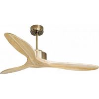 Modulo de KlassFan - Super destratificateur et ventilateur DC 132 cm Laiton pales bois clair sans Lumière 25 à 40 m²