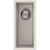 Reginox Elleci Quadra50 Kitchen Sink Half Bowl White Granite Undermount Waste