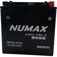Batterie moto Numax Premium AGM MB12V16CLB / YB16CLB SLA 12V 19Ah 240A