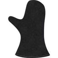 Gants de cheminée en cuir ignifuge, noirs, résistants à la chaleur selon la norme EN 407, pour cheminées, fours, barbecues et soudures