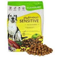 4 kg de friandise.Pet® Paula's Adult Sensitive Canard & Pomme de terre Nourriture sèche pour chiens Nourriture complète