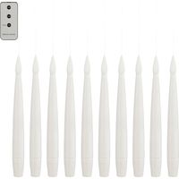 Luca Lightning LED Tafelkerzen mit Timer 15 cm 10-tlg. Flammenlose/LED-Kerze