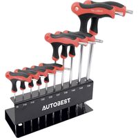 Jeu de 10 Clés en <> Torx sur ratelier T9 à T50