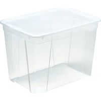 Transparente Aufbewahrungsbox 56 x 39,5 x 41 cm mit Deckel