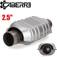 Convertisseur catalytique universel 2,5'' – Acier inoxydable – Longueur 13'' – Largeur 6,5'' – 400 cellules – Haute efficacité des émissions – Drillpro