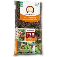 Gemüsegarten- Mulch 4 Aktionen - GOLD BRAUN - OBRPFPO50N - 50 L