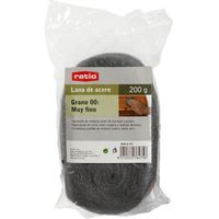 Laine d´acier RATIO 2x200 gr - talla Lana acero medio. 2 madejas 200 gr