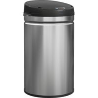 Cubo de Basura Cocina Automático 30 L Sensor Infrarrojo Cierre Automático Antihuellas Acero Inoxidable Plata