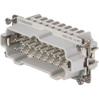Embout de connecteur Weidmuller série HE, 16 contacts , 16A, Mâle ( Prix pour 1 )