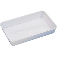 Bac blanc 205X130X34 Mm S27514