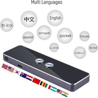 Traducteur multilingue de discours en temps réel intelligent d\'interprète intelligent de poche de Bluetooth 2.4G -XIF
