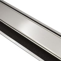 Caniveaux en acier inoxydable de style ligne de luxe - finition satinée
