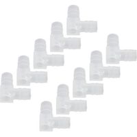 Lot de 10 Raccord coudé, Matériau PE, Résistant à l'usure, Pour tube silicone, Usage laboratoire alimentaire