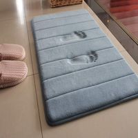 Fei Yu – Tapis de bain antidérapant en microfibre et mousse à mémoire de forme – 30 x 50 cm – Dessous SBR résistant – Absorption rapide