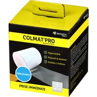 Ruban adhésif antifuites COLMAT'PRO 1 mètre – Adhésif étanche pour surfaces chaudes et froides – Résistant à l'eau et aux températures extrêmes – Broszio Tools