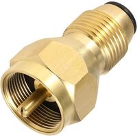 Adaptateur de recharge de propane pour réservoirs de 1 lb, connecteur de réservoir de bouteille de GPL pour bouteilles jetables, laiton massif