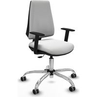 Elche CP bali blanco brazos 1D base cromada ruedas engomadas 65mm