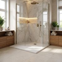 Piatto doccia in resina colore bianco 90x90 cm con griglia e piletta – Showey