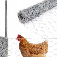 Verzinktes Brutnetz für Izola-Volieren, Käfige 50 x 1,0 mm, Höhe 200 cm, 25 m
