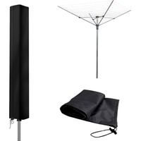 Housse de Séchoir Parapluie Imperméable 420D Universel avec Fermeture à Glissière Parapluie Sac de Rangement pour Séchoir à Linge Résistant aux Intempéries (165x16x16cm)