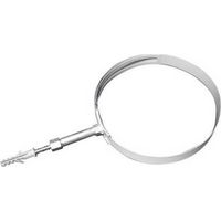 2 x COLLARE A REGOLAZIONE VARIABILE PER TUBI-FUMO VERNI. BIANCO Misura: Diam. 140-200