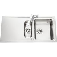 Évier de cuisine Inox mini-structure avec vide sauce STROMBOLI - L 1010 x l 510 x P 195 mm - sous-meuble de 80 cm
