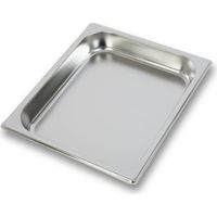 VERTES GN Behälter 1/2 Gastro Norm Gastronorm (Edelstahl, 40mm Tief, Hygienisch, Rostfrei, Kratzfest, Temperaturbeständig von -40° bis +300°C, für Bain Marie und Vielseitigen Einsatz in Gastronomie)