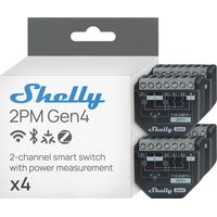 Intelligenter Schalter Shelly 2pm gen4 Energie Messung 4er Pack
