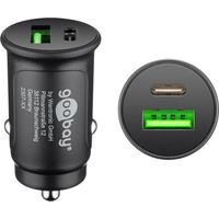 Dual-USB Auto-Schnellladegerät USB-C™ PD (Power Delivery) (27 W), 27 W (12/24 V)geeignet für Geräte mit USB-C™ (Power Delivery) wie z.B. iPhone 12.