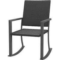 YODOLLA Chaise de Jardin à Bascule, Fauteuil à Bascule avec Accoudoirs, 1PC