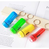 Mini Flashlight Keychain - 5 LED - 2 Inch - Battery Powered - for Keys Bags Pockets - 24 Pack