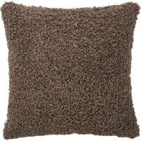 Cuscino Tavira in bouclé grigio scuro 45x45 cm