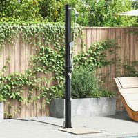 Vidaxl – Douche solaire extérieure 217 cm – PVC et aluminium résistant aux UV – Système de chauffage solaire – Design rotatif pour jardin